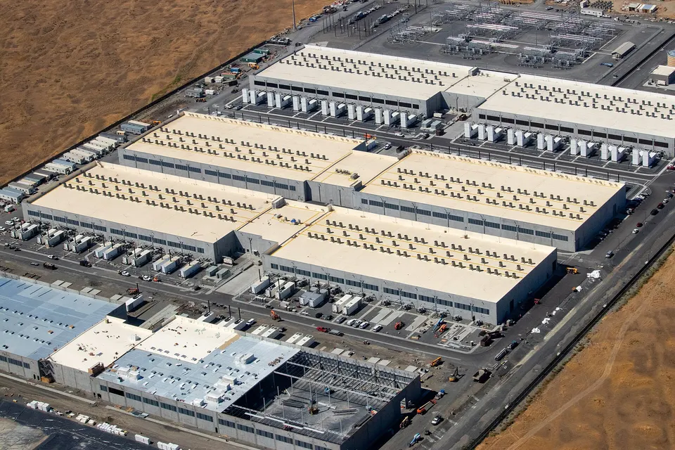 Amazon Web Services data centres in Oregon: Claude is trained and served on AWS and Google Cloud chips in campuses like this