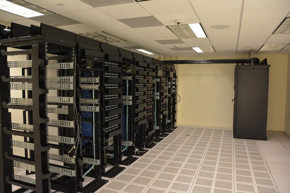 Server racks in a data centre: Arc's blocks are proposed and signed by approved institutions running validator servers like these