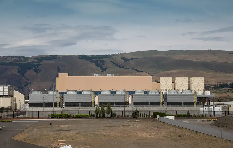 Google's data centre in The Dalles, Oregon: Genie is trained on Google's TPU fleet in buildings like this