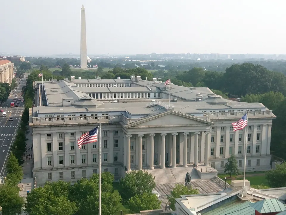 The US Treasury building in Washington: most USDT reserves are short-term US Treasury bills, loans to this government
