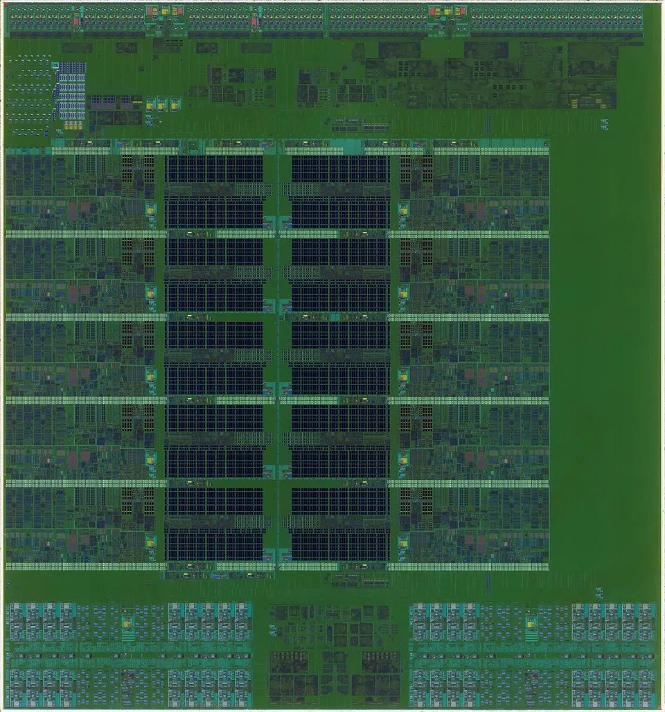 The silicon die of an Intel Xeon server chip: Unichain builds blocks inside sealed secure enclaves on Intel server processors